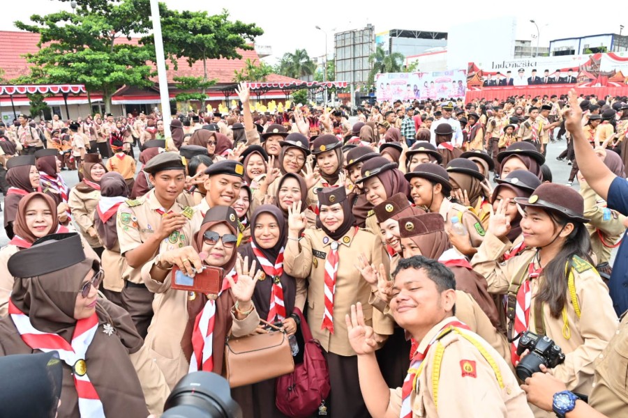 Hari Pramuka 2025, Bupati Kasmarni Tekankan Peran Generasi Muda