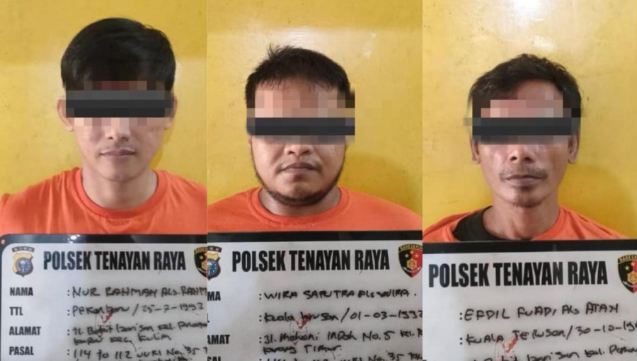 Digerebek Saat Pesta Sabu, Tiga Pria di Pekanbaru Diciduk Polisi