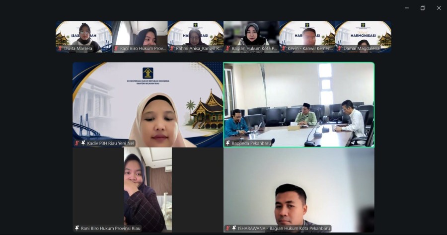 Kemenkum Riau Selaraskan Ranperwako Sanitasi Pekanbaru 2025–2029