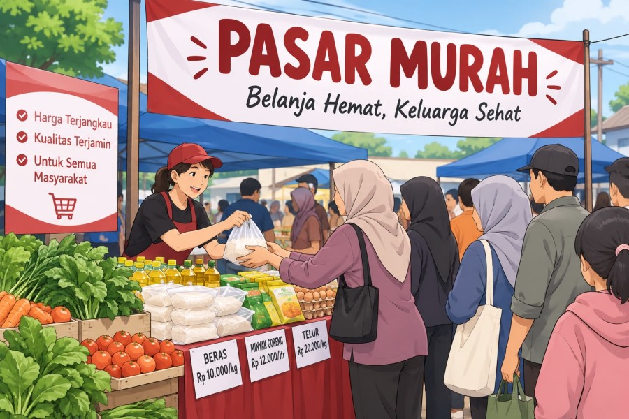 Pasar Murah Pemprov Riau Hadir di Lima Lokasi Pekanbaru, Catat Jadwalnya