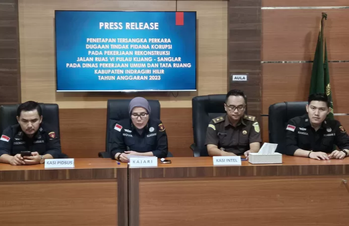 Skandal Jalan Pulau Kijang–Sanglar Rp6,27 Miliar Terbongkar, 2 Pejabat Inhil Jadi Tersangka