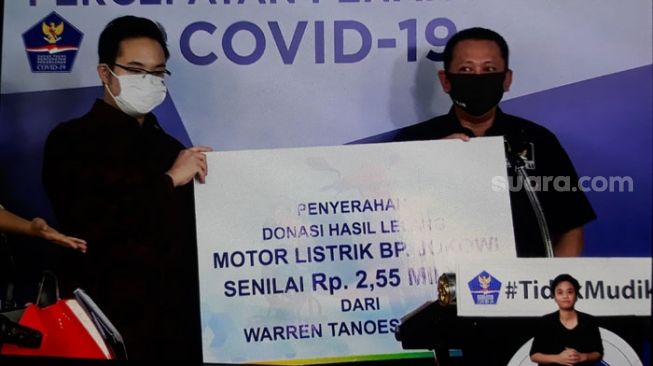 Gantikan M Nuh, Warren Tanoesoedibjo Menangi Lelang Motor Listrik Jokowi Rp 2,55 Miliar