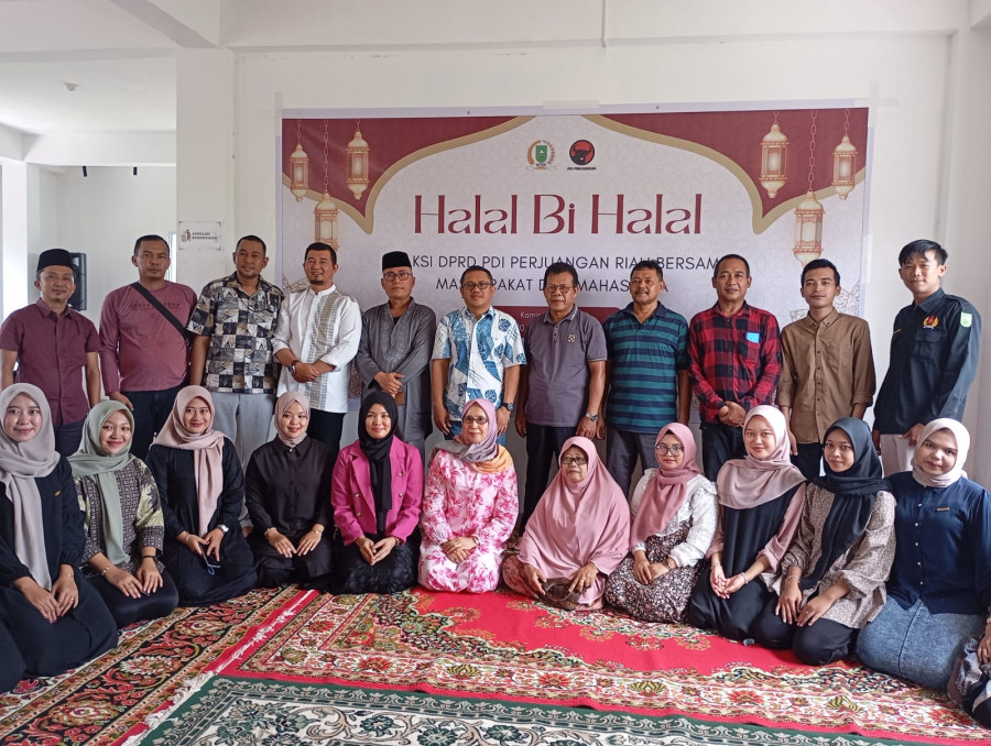 Jalin Silaturahmi, Fraksi PDIP DPRD Riau Halalbihalal Bersama Masyarakat