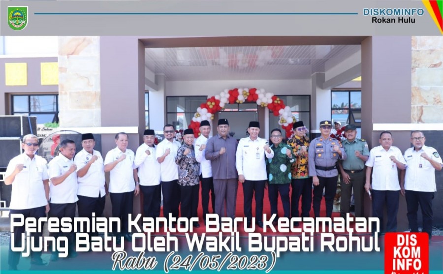 Wabup Rohul H.Indra Gunawan Resmikan Kantor Camat Ujung Batu