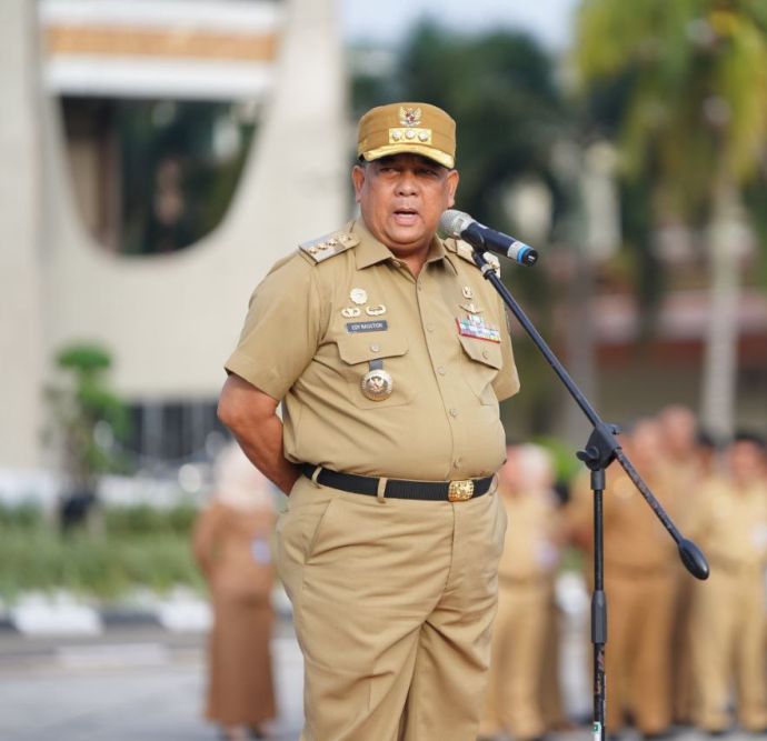 Apel Perdana 2024, Gubri Edy Ingatkan ASN Bekerja Maksimal