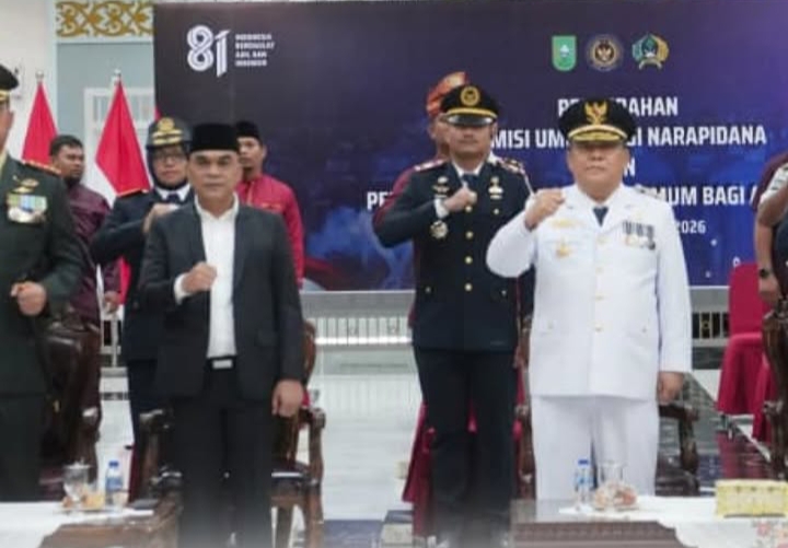 Kaderismanto Saksikan Penyerahan Remisi HUT ke-81 RI kepada 10.987 Warga Binaan