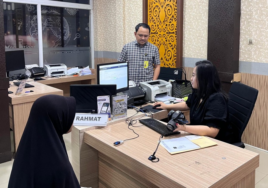 Imigrasi Pekanbaru Gelar Layanan Paspor Simpatik Sempena Hari Bhakti ke-75