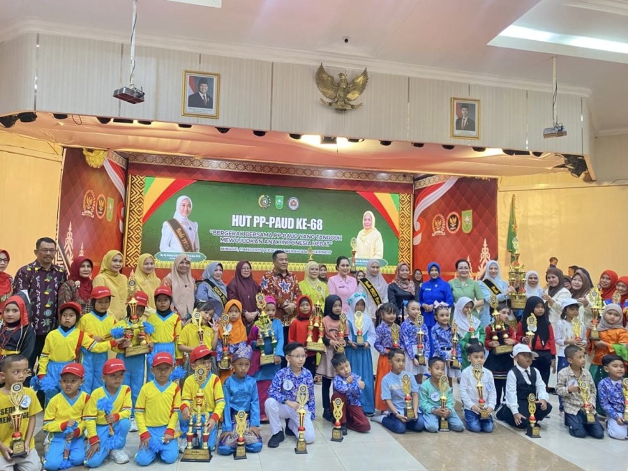 HUT ke-68 PP-PAUD, Bunda PAUD Bengkalis Komit Majukan Pendidikan Anak Usia Dini