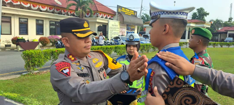 Kapolres Pelalawan Pimpin Apel Operasi Zebra, Petugas Fleksibel dan Lebih Humanis