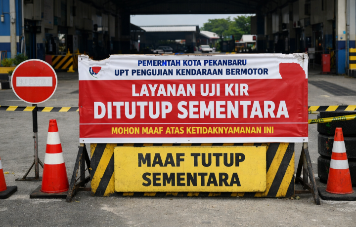 Uji KIR Pekanbaru Ditutup Imbas Upgrade Sistem Nasional