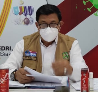 Kadiskes Siak: Setiap Toko di Tualang Sudah Sediakan Tempat Pencuci Tangan