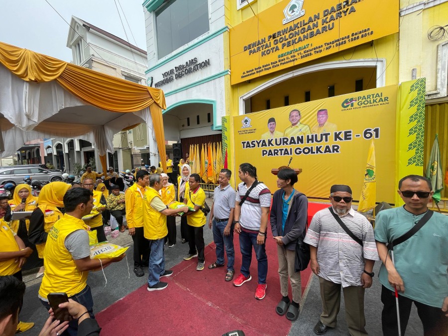 Golkar Pekanbaru Rayakan HUT ke-61 Bersama Penyandang Disabilitas