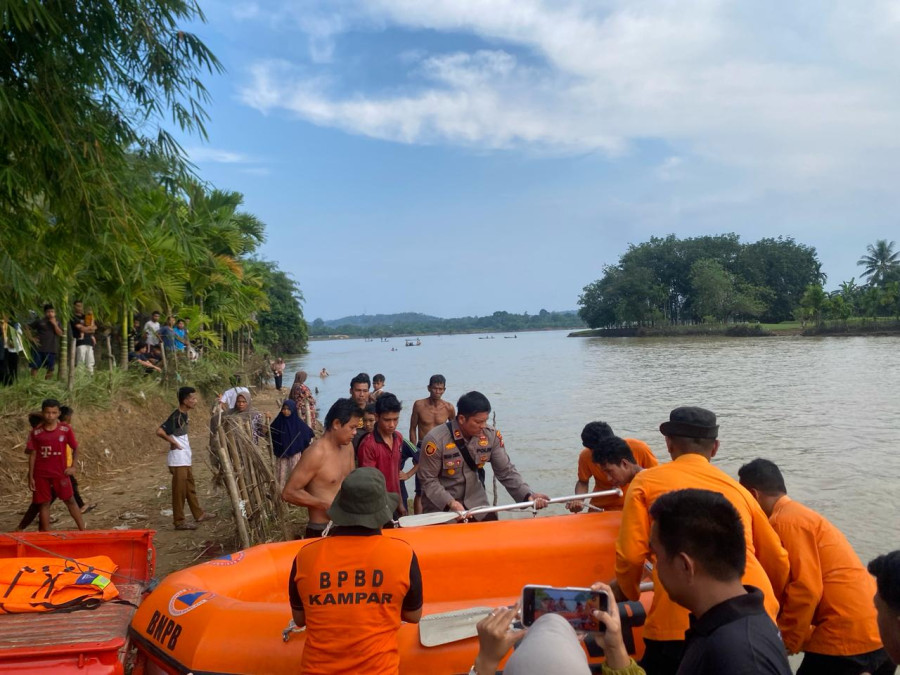 Kronologi Bocah 4 Tahun Tenggelam di Sungai Gelombang Kampar