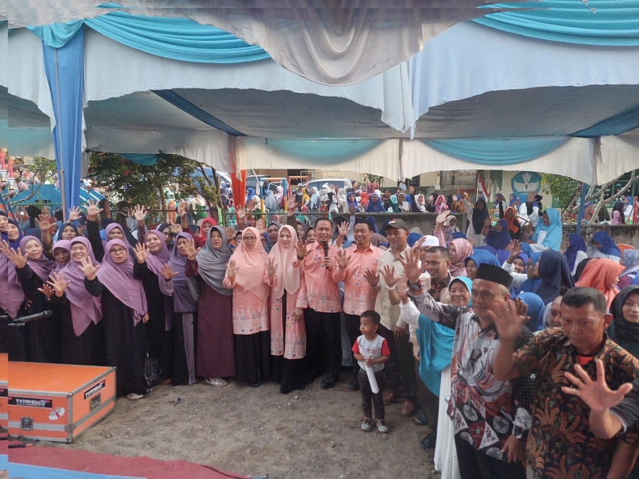 No Drama Bestie, Emak-Emak Forcintaku Tenayan Raya Dukung Paslon AMAn