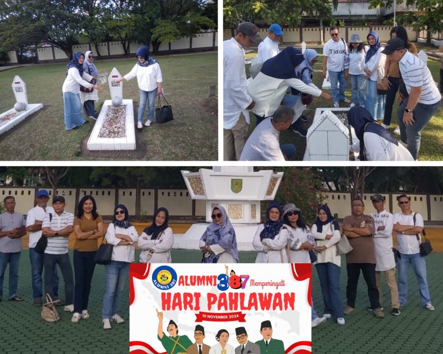 Alumni SMPN 3 Pekanbaru '87 Ziarah dan Tabur Bunga di TMP Kusuma Dharma
