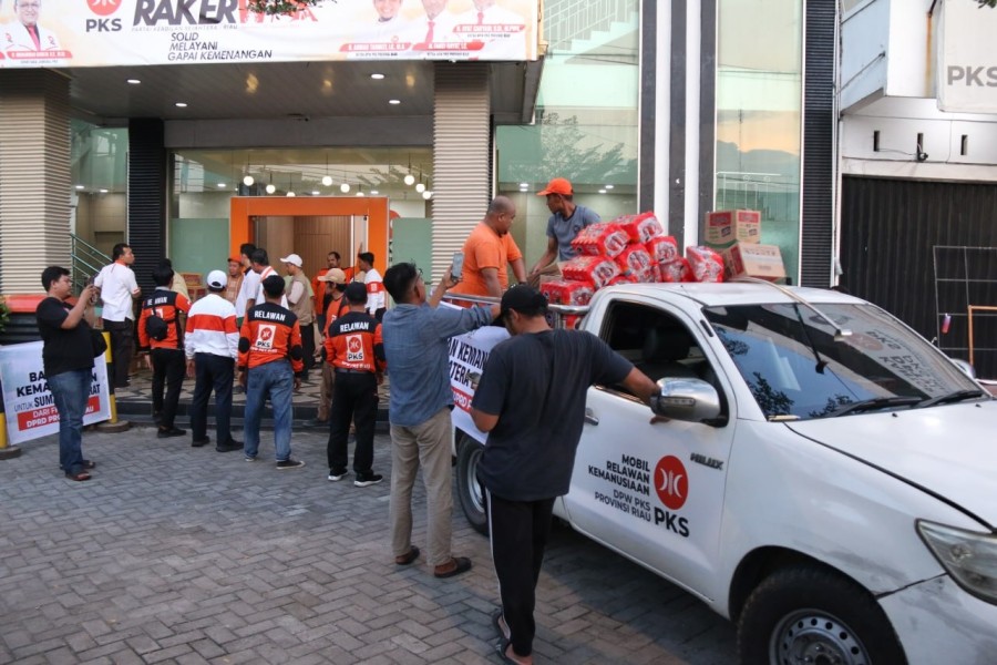 Aksi Solidaritas, PKS Riau Kirim Relawan dan Bantuan dari Potongan Gaji Anggota Dewan