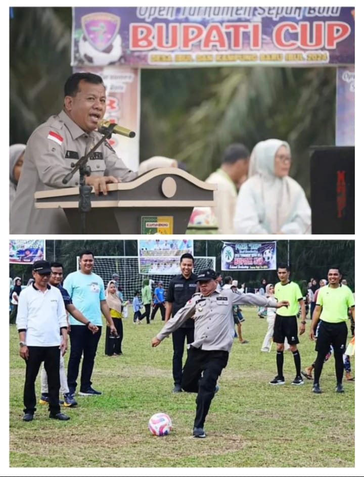 Suhardiman Amby Buka Open Turnamen Sepak Bola Bupati Cup 2024