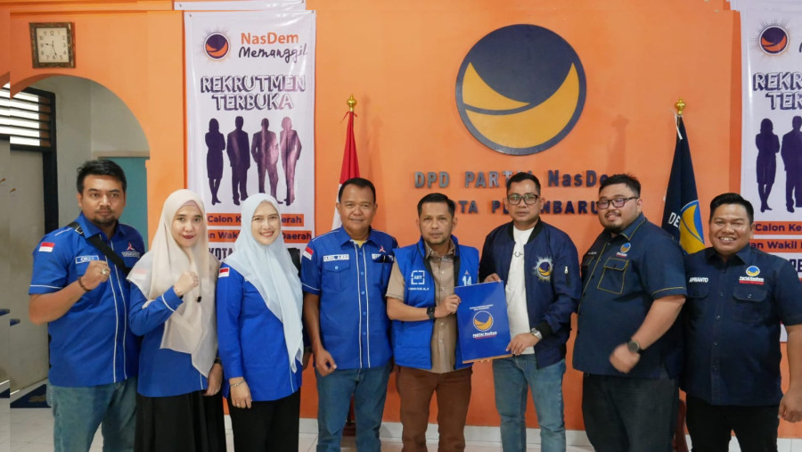 Usung Agung Nugroho Jadi Balon Walikota, TAF Ambil Formulir Pendaftaran ke NasDem