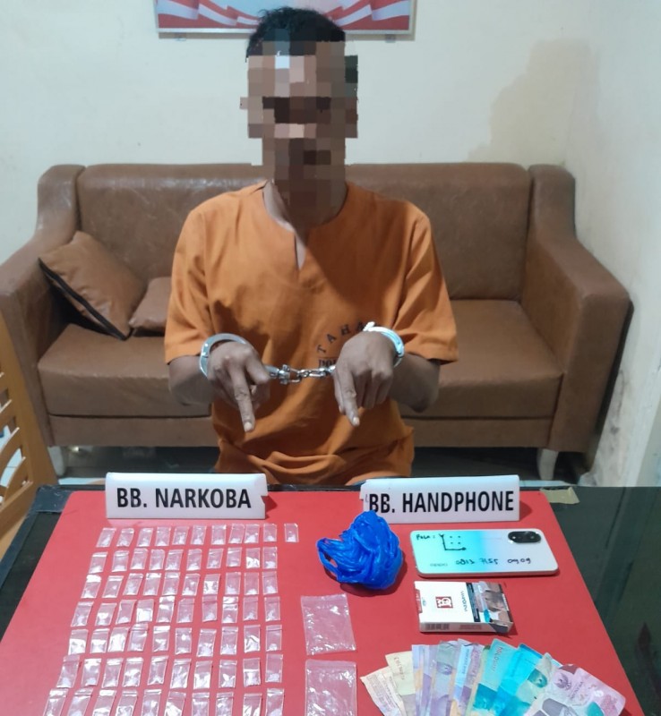 Polisi Gagalkan Peredaran 101 Paket Sabu di Kecamatan Kampa