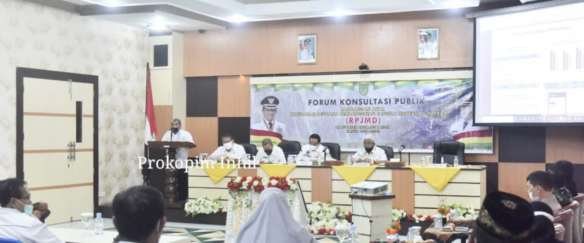 Bupati HM.Wardan Hadiri Pemukaan Acara Forum Konsultasi publik RPJMD Th. 2018-2023