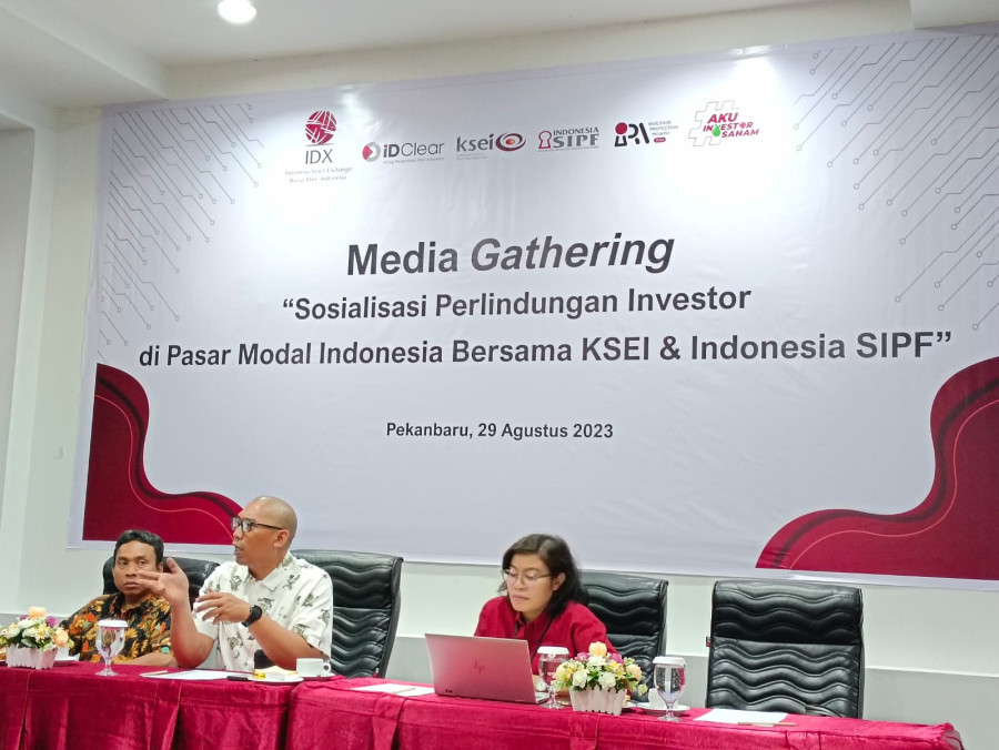 Media Gathering, BEI Riau Sosialisasikan Perlindungan Investor Pasar Modal