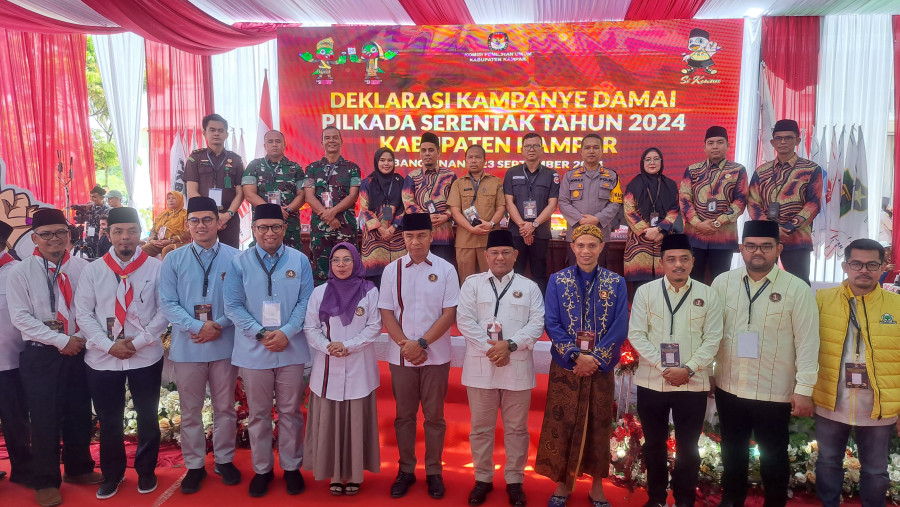 KPU Kampar Tetapkan Nomor Urut Paslon Bupati Pilkada 2024