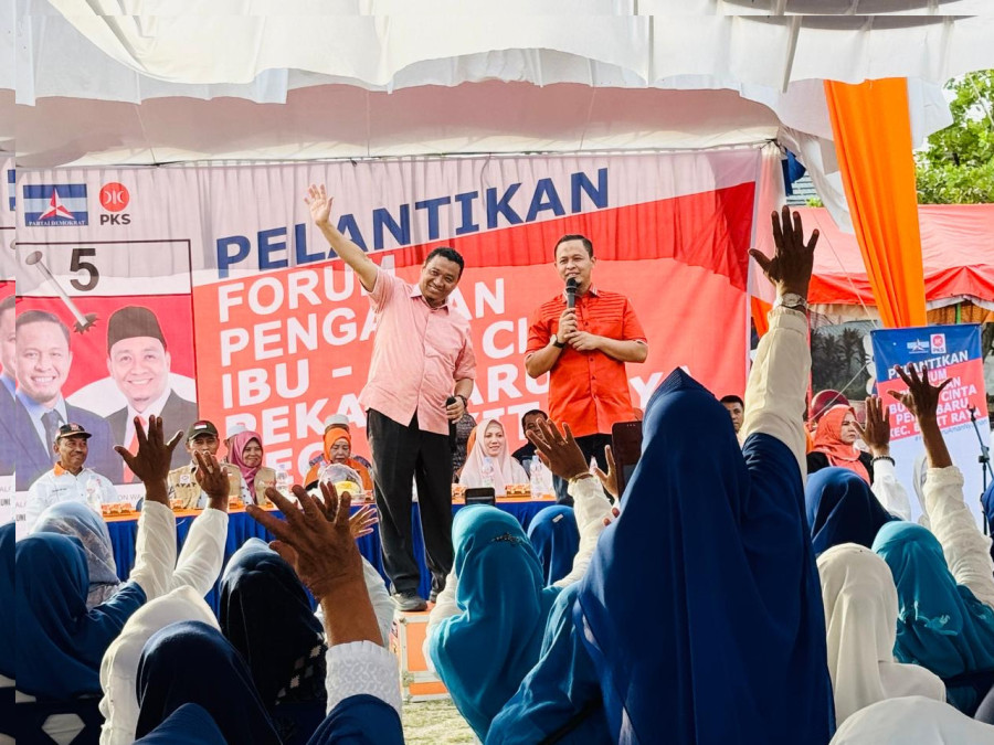 Paslon AMAn Reunian di Bukit Raya, Bunda Arneni : Anak Balap Jangan Dilawan