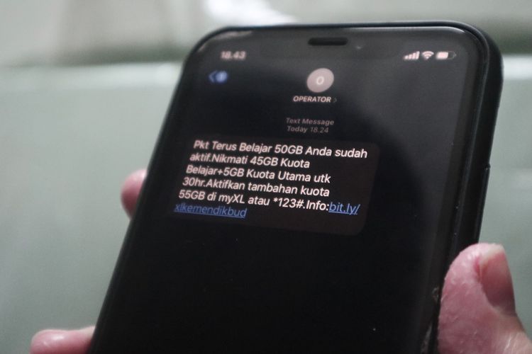 Kuota Belajar Gratis Kemendikbud Dikirim 11-15 Maret 2021