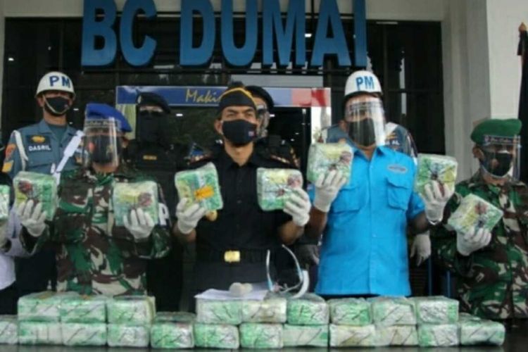 Napi Lapas Bengkalis Jadi Otak Penyelundupan 50 Kg Sabu dari Malaysia