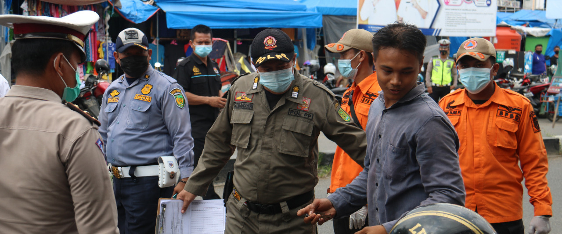 Pemkab Inhil Komitmen Tegakkan Disiplin Protokol Kesehatan