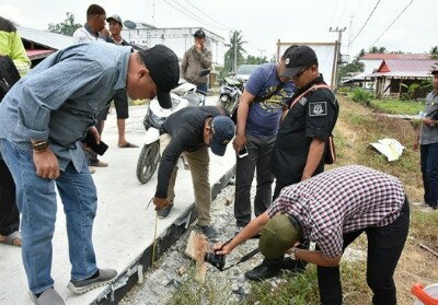 TP4D Kejari Bengkalis Kontrol 5 Proyek Jalan di Rupat