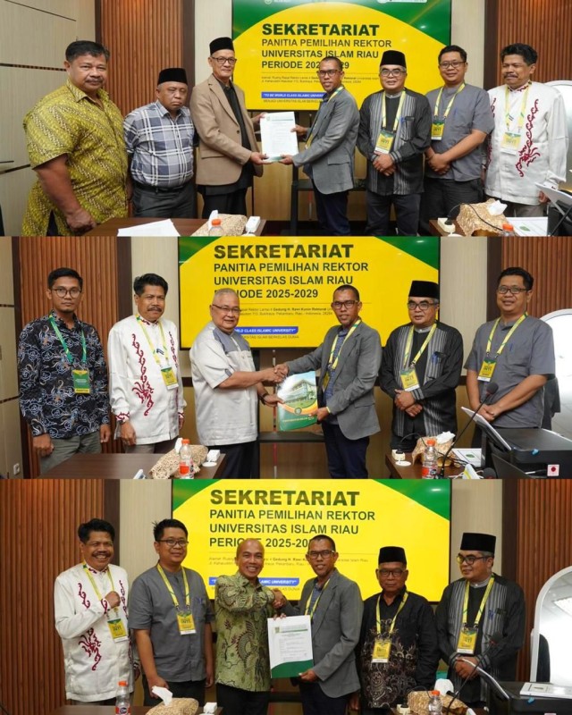 Universitas Islam Riau Resmi Tetapkan Tiga Calon Rektor Periode 2025 – 2029