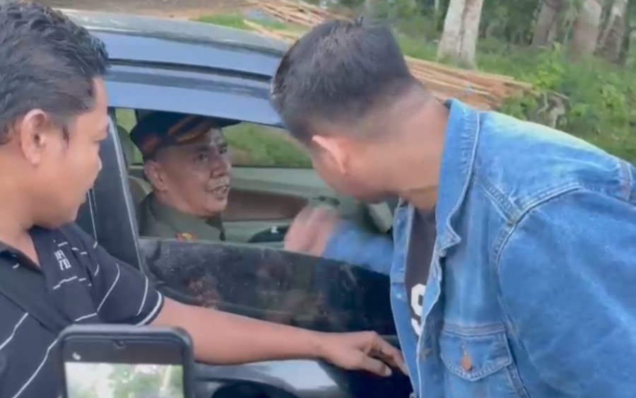 Beredar Video Oknum Anggota Dewan Labrak Kepala KPH Kuansing