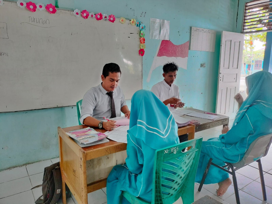 Ratusan Pelajar SMAN 1 Perhentian Raja Buka Tabungan Simpel BRK Syariah