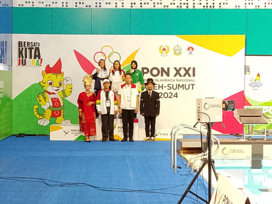 Vanessa Evato Pertajam Rekor PON di Nomor 100 M Gaya Dada Putri