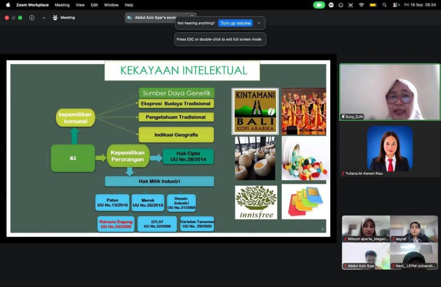 Rahasia Dagang Jadi Fokus Penguatan Layanan KI di Riau