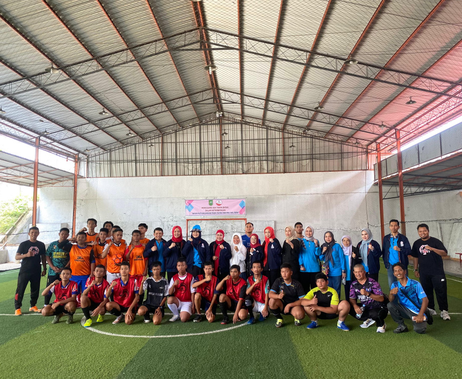 SoIna Riau Gelar Latih Tanding Cabang Olahraga Futsal Unified