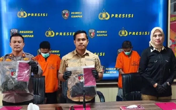 Polres Kampar Ungkap Komplotan Pembunuh Ketua SPTI, Motif Dendam dan Uang
