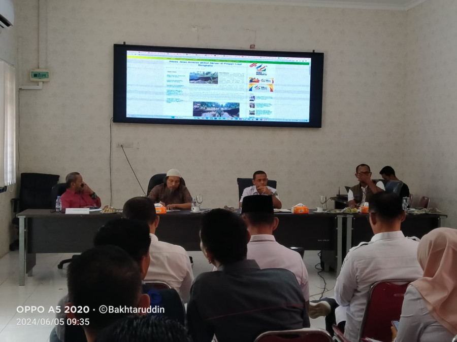 BPBD Bengkalis Gelar Rakor dan Diskusi Bencana Abrasi