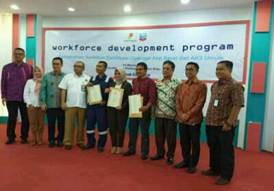 Program Keterampilan Naker SKK Migas-PT CPI, Peserta Terima Sertifikasi BNSP