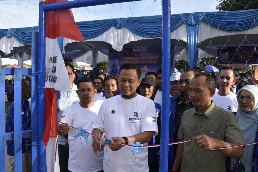 Semarakkan HUT ke-24, Demokrat Pekanbaru Gelar Turnamen Voli
