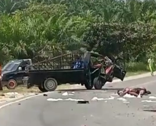 Laka Lantas di Lintas Timur Inhu, Seorang Pelajar Meregang Nyawa