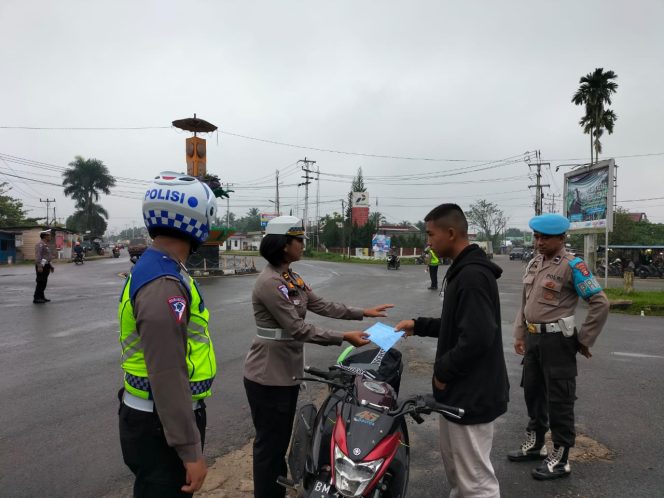 Puluhan Kendaraan Terjaring Ops Patuh Lancang Kuning 2023 Satlantas Polres Inhu