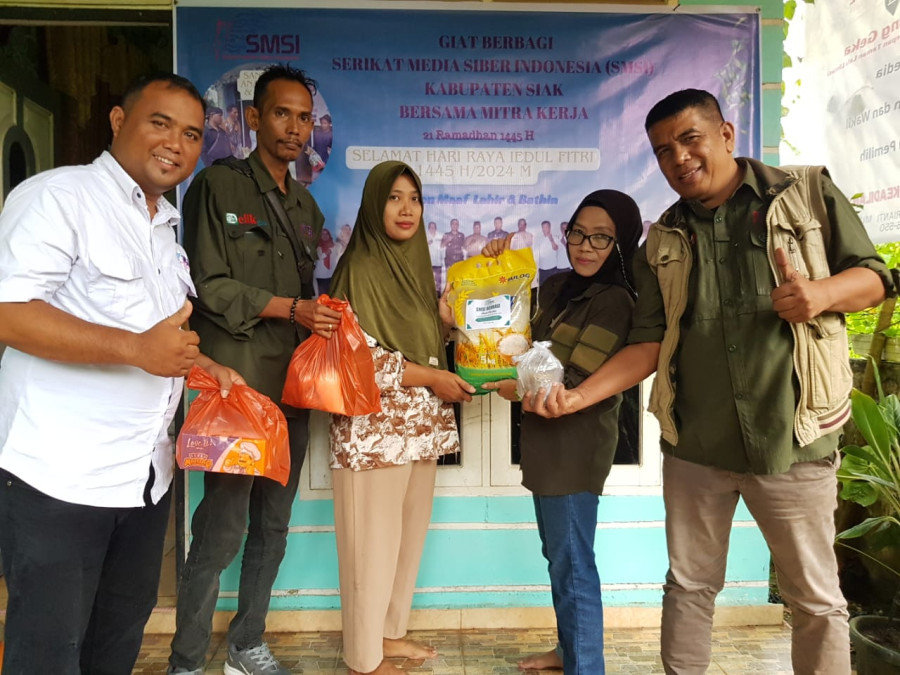 Berkah Ramadhan, SMSI Siak Santuni Dhuafa & Anak Yatim