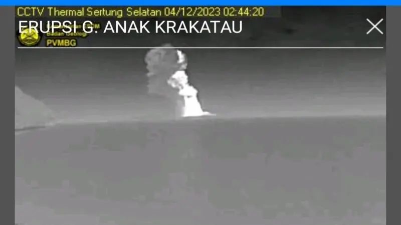 Gunung Anak Krakatau Meletus, Warga Dilarang Beraktifitas Radius 5 Km
