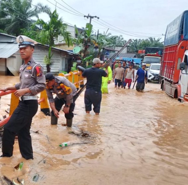 Banjir Rendam Ratusan Rumah di Kabupaten Inhil
