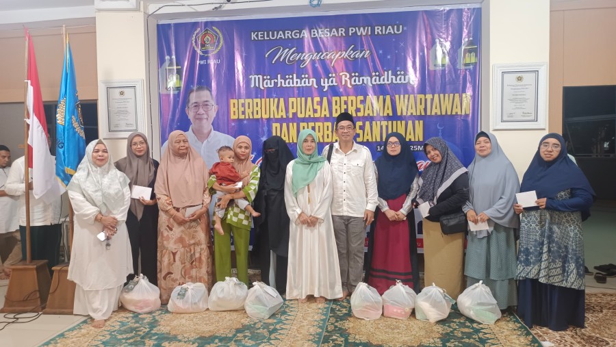 Buka Puasa Keluarga PWI Riau, Ramadhan Momen  Membentuk Wartawan  Berintegritas
