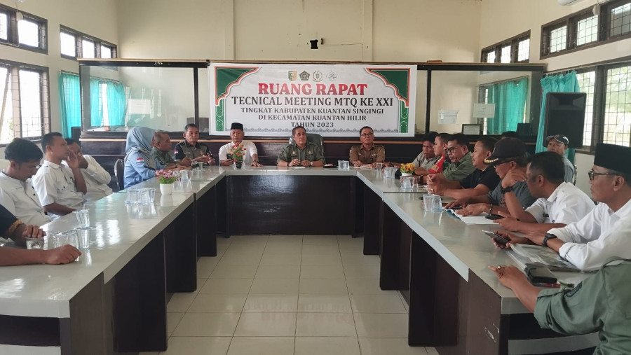 Camat Kuantan Hilir Gelar Rakor Persiapan  Pacu Jalur 2024 di Lubuok Sobae