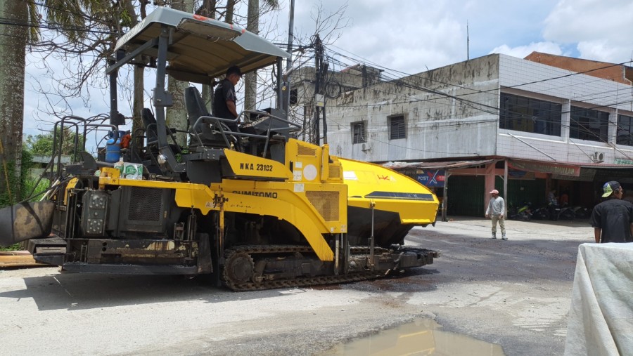 PT HK Kebut Perbaikan Jalan di Sekitar Proyek Ipal Pekanbaru