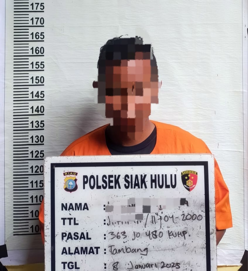 Pemuda Pembobol Kios Ponsel di Jalan Labersa Diringkus Polsek Siak Hulu